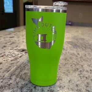 Green Orca Tumbler with Lid